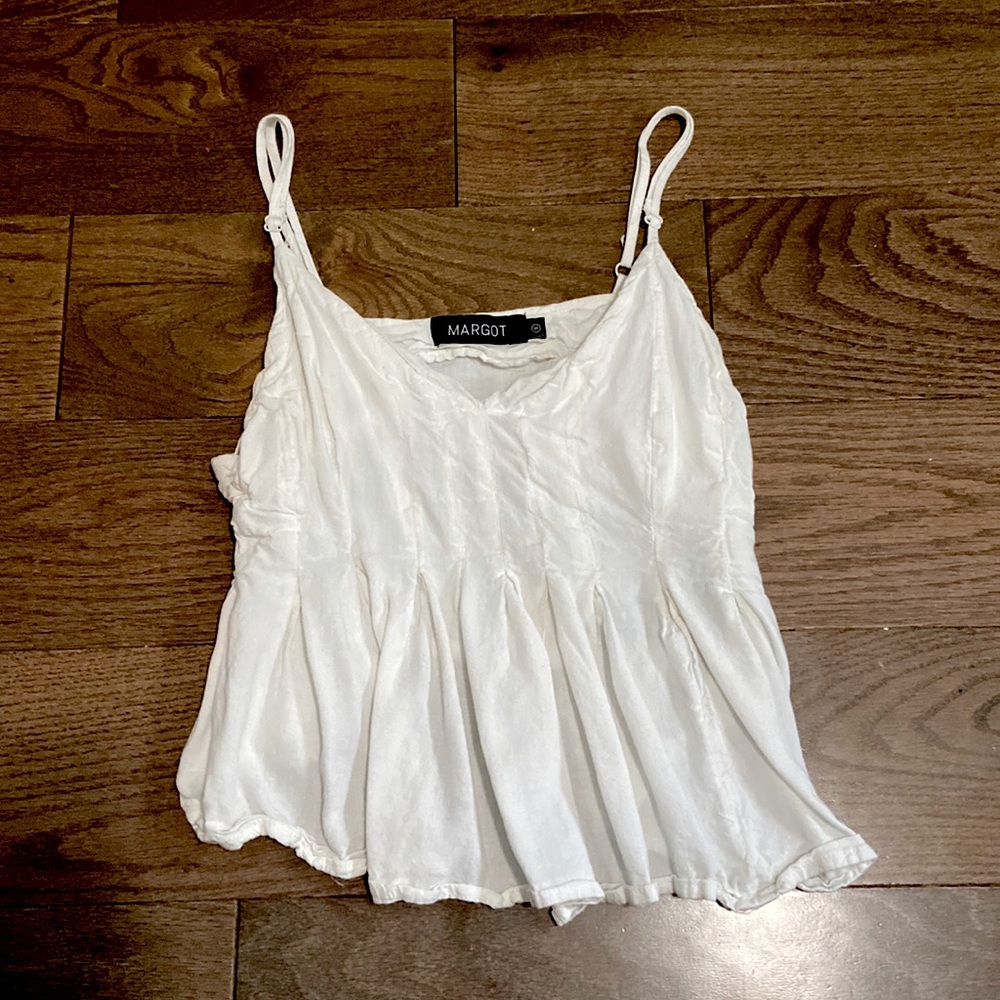 White Margot Croped Top